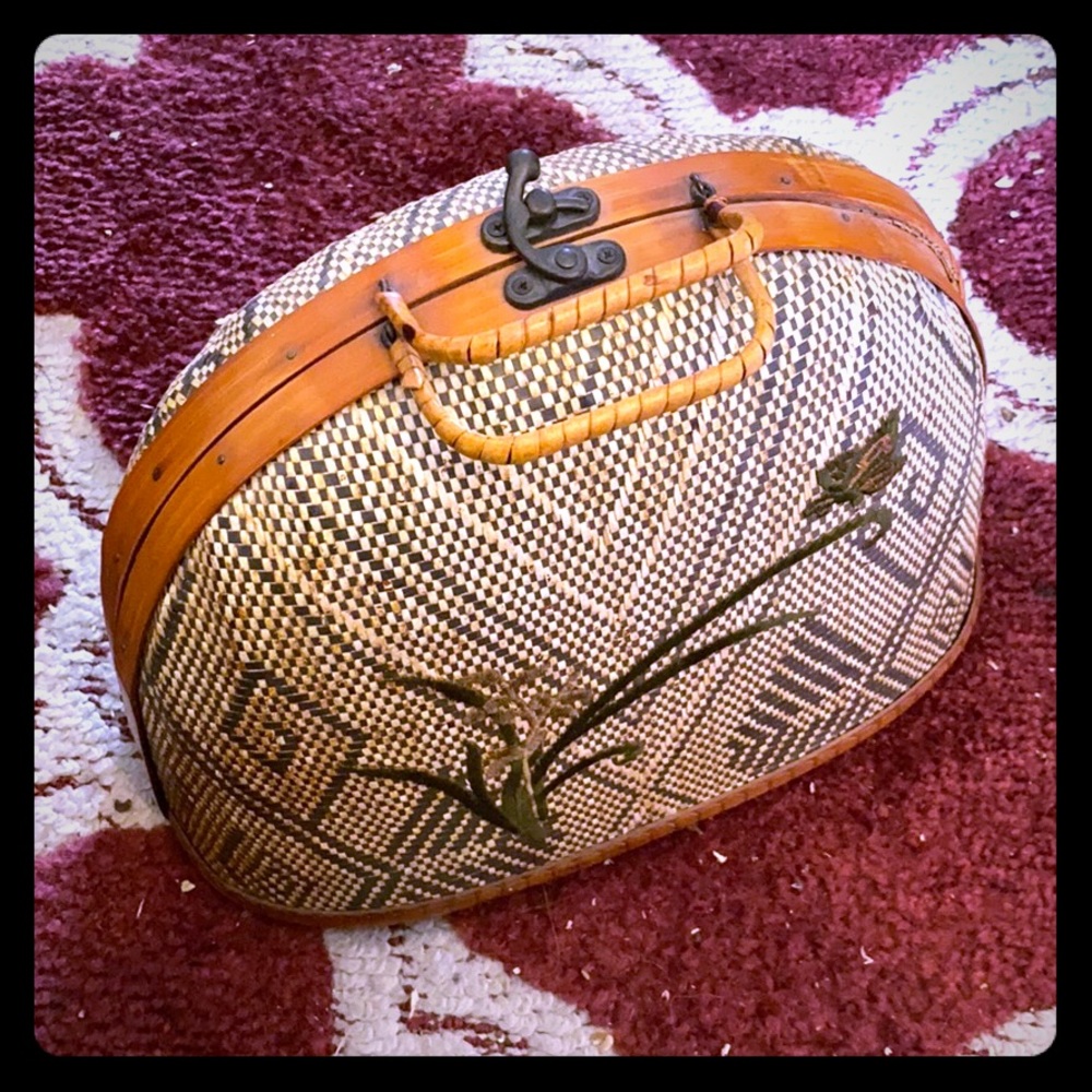 Vintage hard capsule purse